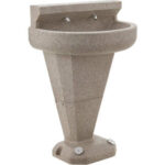 Global Industrial™ Pedestal Wash Fountain 2 Station Foot-Operated