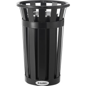 Global Industrial Slatted Steel Outdoor Ashtray 13 Gallon Black