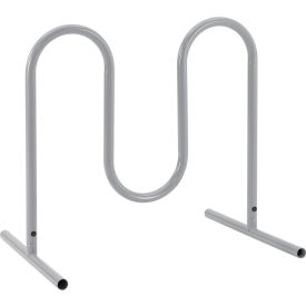 Global Industrial™ Wave Bike Rack 5-Bike Capacity Free Standing Gray