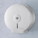 Global Industrial™ Stainless Steel Jumbo Bathroom Tissue Dispenser - One 9"" Roll