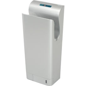 Global Industrial™ High Velocity Vertical Automatic Hand Dryer W/ HEPA Filter Silver 110-120V