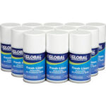 Global Industrial™ Automatic Air Freshener Refills Fresh Linen 7 oz. Can - 12 Refills/Case
