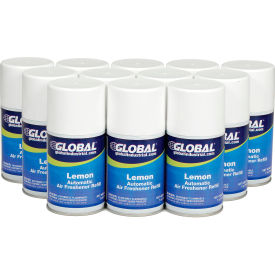 Global Industrial™ Automatic Air Freshener Refills Lemon 7 oz. Can - 12 Refills/Case