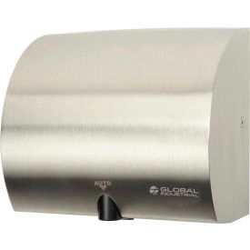 Global Industrial™ High Velocity Automatic Hand Dryer Brushed Stainless Steel 120V