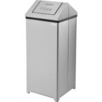 Global Industrial™ Stainless Steel Square Swing Top Trash Can 24 Gallon