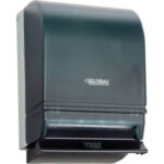 Global Industrial™ Push Bar Paper Towel Roll Dispenser Smoke Gray/Beige