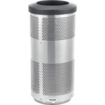 Global Industrial™ Perforated Stainless Steel Round Trash Can 20 Gallon