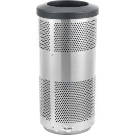 Global Industrial™ Perforated Stainless Steel Round Trash Can 20 Gallon
