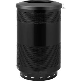 Global Industrial™ Perforated Steel Round Trash Can 55 Gallon Black