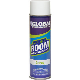 Global Industrial Air Freshener Citrus 15 oz. Can 12 Refills/Case