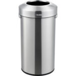 Global Industrial™ Stainless Steel Round Open Top Trash Can 16 Gallon