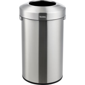 Global Industrial™ Stainless Steel Round Open Top Trash Can 21 Gallon