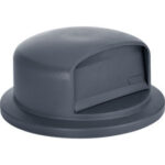 Global Industrial™ Plastic Trash Can Dome Lid - 55 Gallon Gray