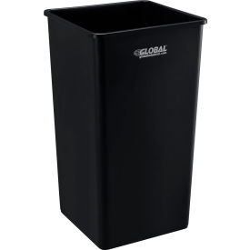 Global Industrial™ Square Plastic Trash Can 55 Gallon Black