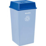 Global Industrial™ Bottles & Cans Recycling Lid For 35 & 55 Gallon Cans Blue