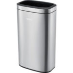Global Industrial™ Stainless Steel Slim Open Top Trash Can 8 Gallon