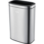 Global Industrial™ Stainless Steel Slim Open Top Trash Can 12 Gallon