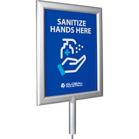 Global Industrial Perfex Frame for Sanitizer Dispenser Stand w/Sanitize Hands Here Graphic