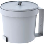 Global Industrial™ Bucket Wipe Dispenser Wall Bracket - For Use With Wipe Bucket 641492/641543