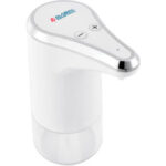 Global Industrial™ Countertop Automatic Soap Or Sanitizer Spray Dispenser 350 ml White/Chrome