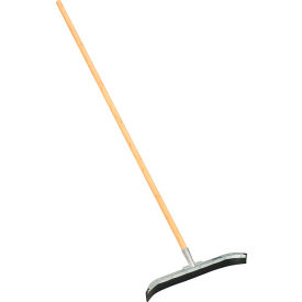 Global Industrial 24"" Curved Floor Squeegee With Wood Handle
