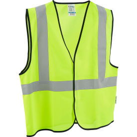 Global Industrial™ Class 2 Hi-Vis Safety Vest Solid Polyester Lime 4XL/5XL