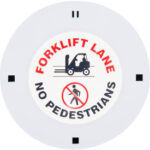 Global Industrial™ LED Sign Projector Lens Forklift Lane No Pedestrians