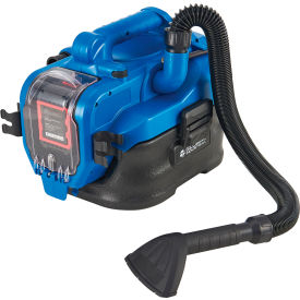 Global Industrial™ Battery Powered HEPA Wet/Dry Vacuum w/ Air Inflate Adapter 2 Gallon Cap.