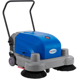 Global Industrial™ Auto Walk-Behind Sweeper Battery Powered 36"" Cleaning Path