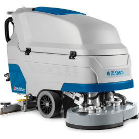 Global Industrial Auto Floor Scrubber with Traction Drive 34"" Cleaning Path