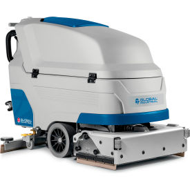 Global Industrial™ Cylindrical Brush Auto Floor Scrubber w/Traction Drive 34"" Cleaning Path