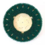 Global Industrial™ 13"" 22/120 Grit Scrub Brush for Concrete Green