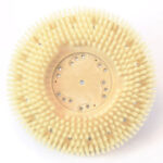 Global Industrial™ 17"" Nylon Scrub Brush for LVT Soft White