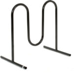 Global Industrial™ Wave Bike Rack 5-Bike Capacity Free Standing Black