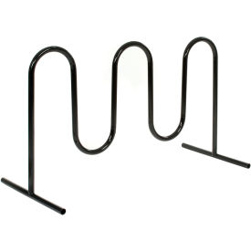 Global Industrial™ Wave Bike Rack 7-Bike Capacity Free Standing Black