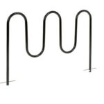 Global Industrial™ Wave Bike Rack 7-Bike Capacity Below Ground Mount Black