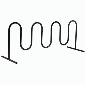 Global Industrial Wave Bike Rack 9-Bike Capacity Free Standing Black