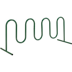 Global Industrial Wave Bike Rack 9-Bike Capacity Free Standing Green