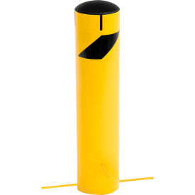 Global Industrial Pour-In-Place Bollard W/Removable Cap & Chain Slots 5.5''D x 24''H