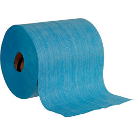 Global Industrial Quick Rags® Heavy Duty Jumbo Roll Blue 475 Sheets/Roll 1 Roll/Case