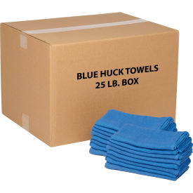 Global Industrial™ 100 Cotton Blue Huck Towels 25 Lb. Box