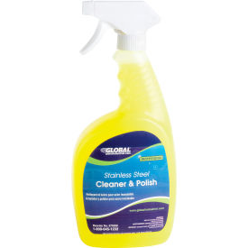 Global Industrial™ Stainless Steel Cleaner & Polish 32 oz. Trigger Spray Bottle 6/Case