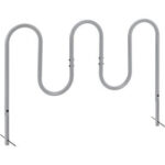 Global Industrial™ Wave Bike Rack 7-Bike Capacity Below Ground Mount Gray