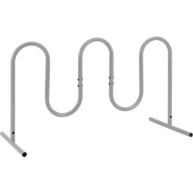 Global Industrial™ Wave Bike Rack 7-Bike Capacity Free Standing Gray