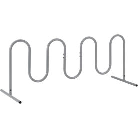 Global Industrial™ Wave Bike Rack 9-Bike Capacity Free Standing Gray