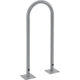 Global Industrial U-Rack Bike Rack 2-Bike Capacity Flange Mount Gray