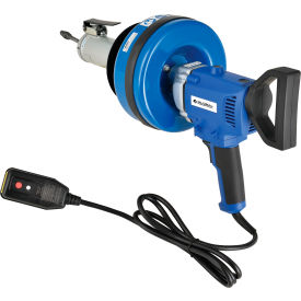 Global Industrial™ Electric Auto-Feed Handheld Drain Cleaner For 3/4""-3""ID 5/16""x25' Cable