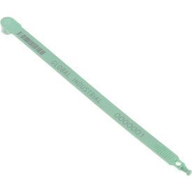 Global Industrial Plastic Truck Seal 7-1/2""L 60 Lb. Break Strength Green 100/Pack