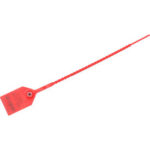 Global Industrial™ Adjustable Plastic Truck Seal 9""L Red 100/Pack
