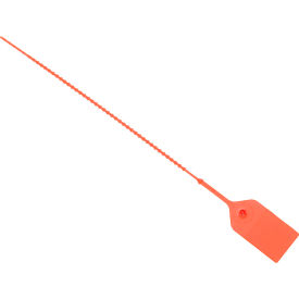 Global Industrial™ Adjustable Extinguisher Tamper Seal 9""L Orange 100/Pack